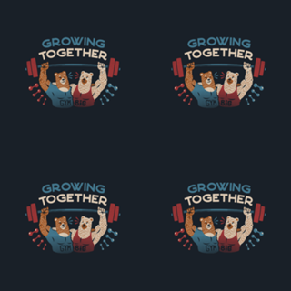 Growing Together Gym Bears Blue