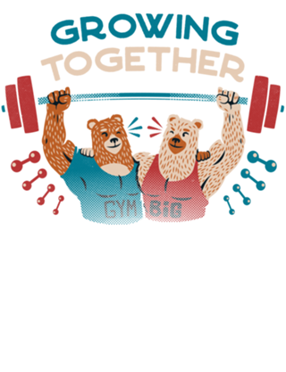 Growing Together Gym Bears Blue
