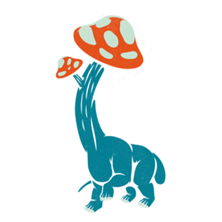 Mushroom Dinosaur Brachiosaurus