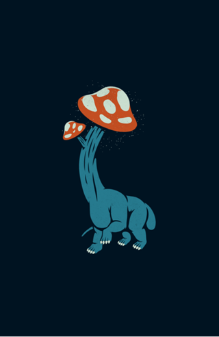 Mushroom Dinosaur Brachiosaurus