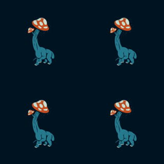 Mushroom Dinosaur Brachiosaurus