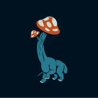 Mushroom Dinosaur Brachiosaurus