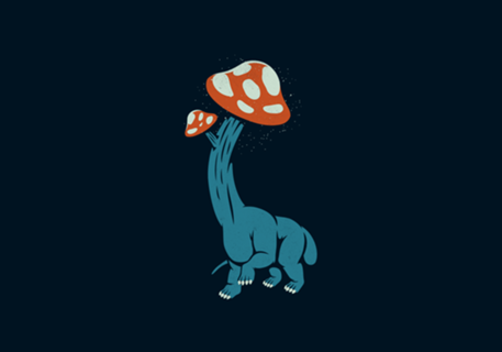 Mushroom Dinosaur Brachiosaurus
