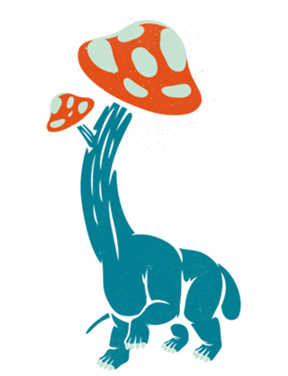 Mushroom Dinosaur Brachiosaurus