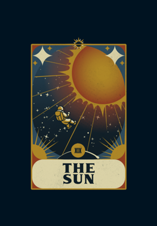 Astronaut Tarot Sun