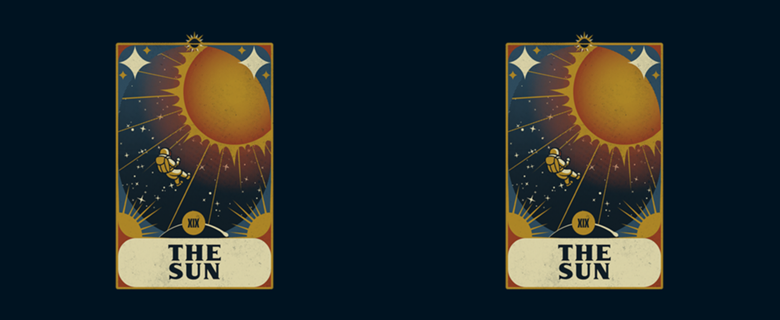 Astronaut Tarot Sun