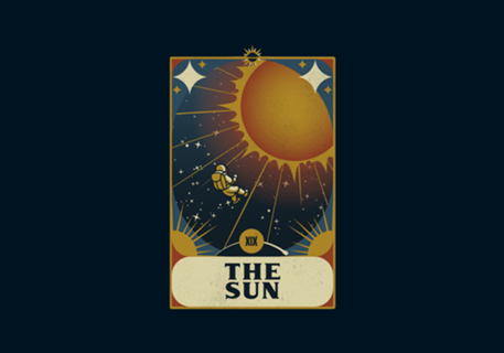 Astronaut Tarot Sun