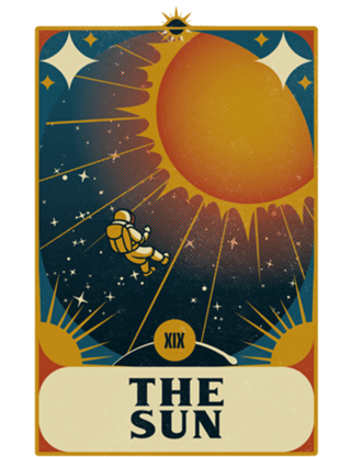 Astronaut Tarot Sun