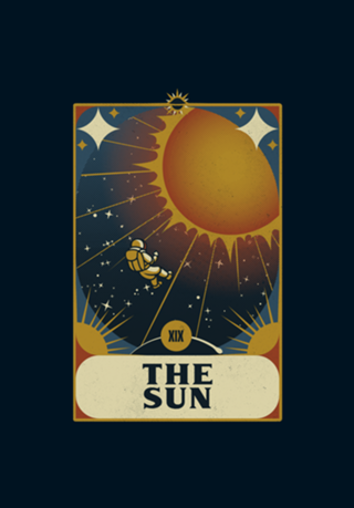 Astronaut Tarot Sun
