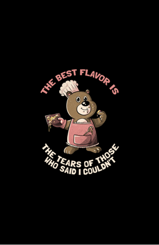 Chef Bear Cooking Quote