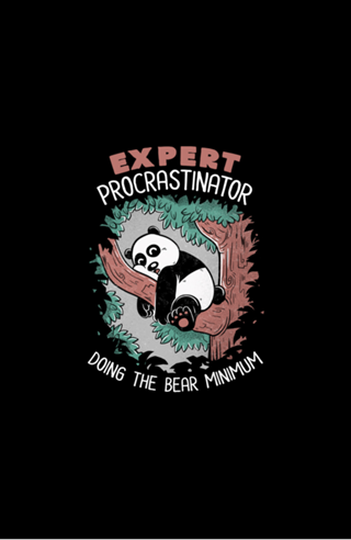 Expert Procrastinator Panda Nap Forest