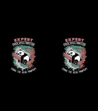 Expert Procrastinator Panda Nap Forest