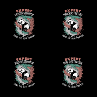 Expert Procrastinator Panda Nap Forest