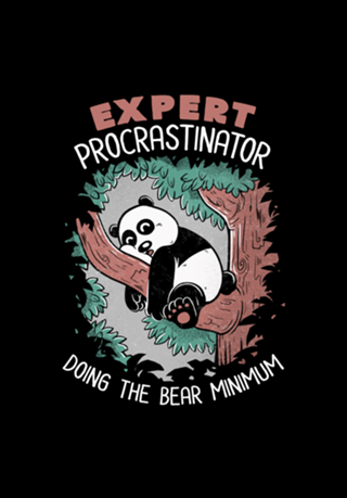 Expert Procrastinator Panda Nap Forest
