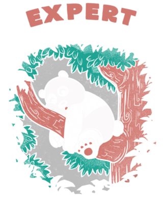 Expert Procrastinator Panda Nap Forest