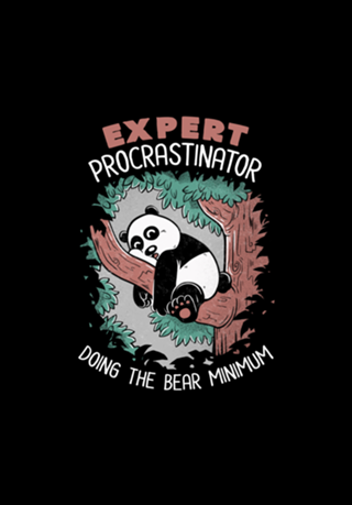 Expert Procrastinator Panda Nap Forest