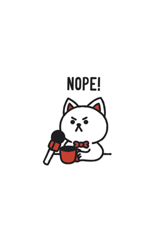 Nope Cat Monday