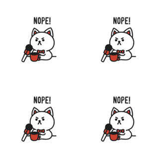 Nope Cat Monday