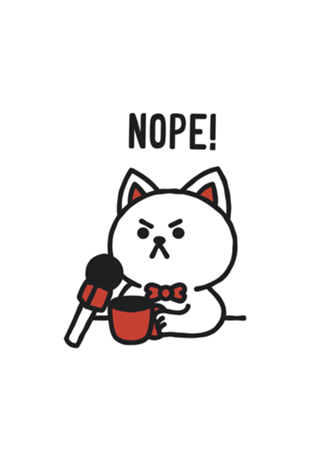 Nope Cat Monday