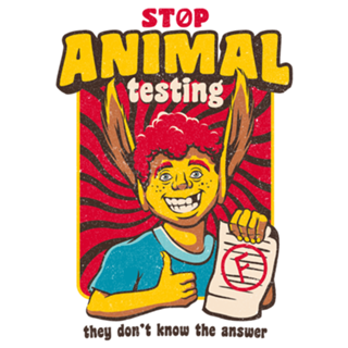 Stop Animal Testing Vintage Back to School