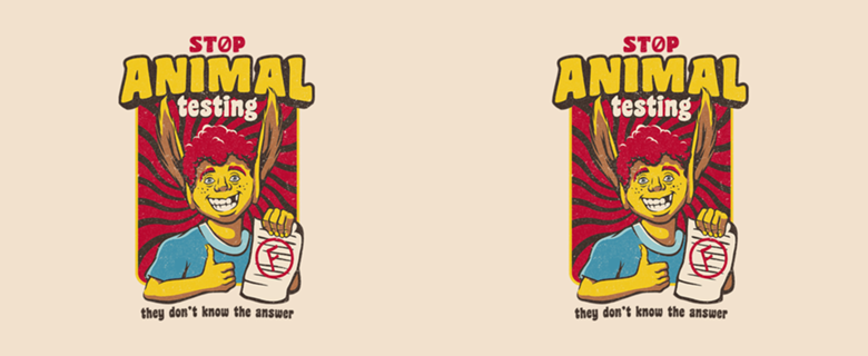 Stop Animal Testing Vintage Back to School