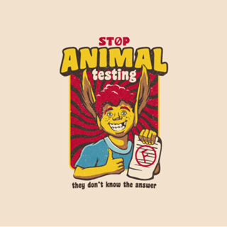 Stop Animal Testing Vintage Back to School