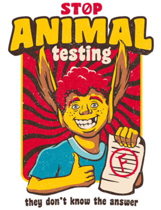 Stop Animal Testing Vintage Back to School