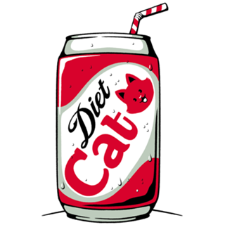Diet Cat Can Pop Soda