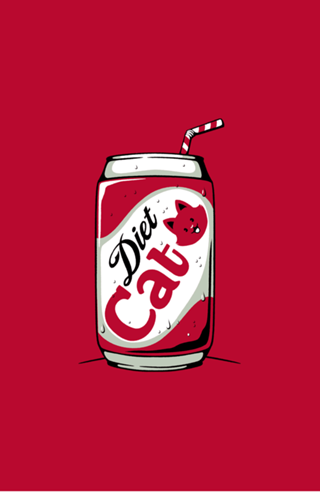 Diet Cat Can Pop Soda