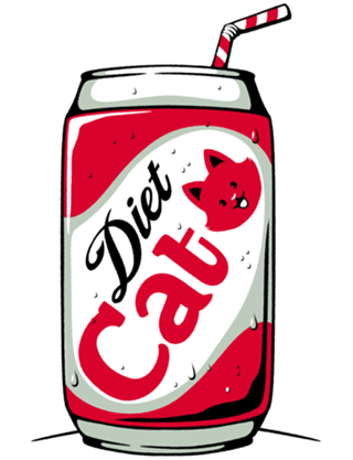 Diet Cat Can Pop Soda