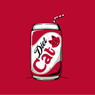 Diet Cat Can Pop Soda