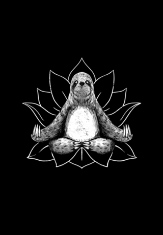 Zen Sloth Meditation Yoga
