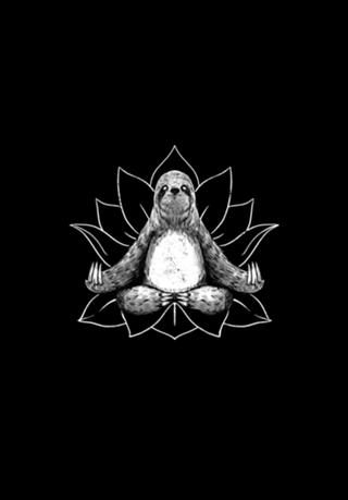 Zen Sloth Meditation Yoga