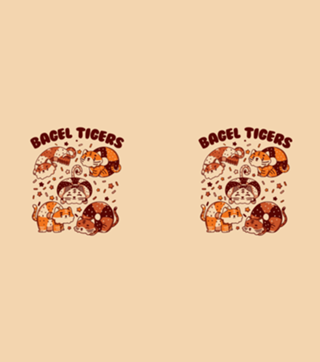 Bagel Tigers Breakfast Animals