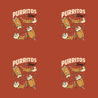 Purritos Time Burrito Cat Funny Mexican Food