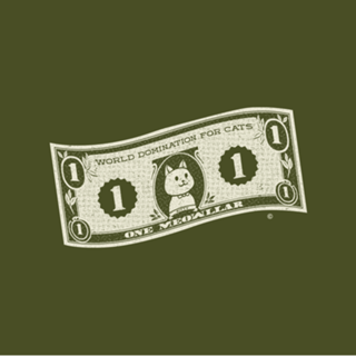 World Domination for Cats Cash Dollar Bill