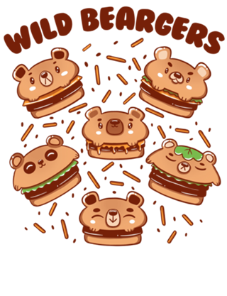 Wild Beargers Cheeseburger Bear