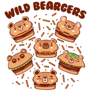 Wild Beargers Cheeseburger Bear