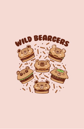 Wild Beargers Cheeseburger Bear