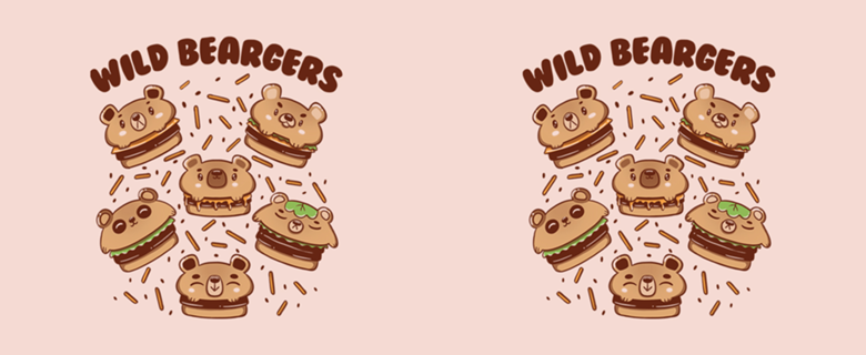 Wild Beargers Cheeseburger Bear