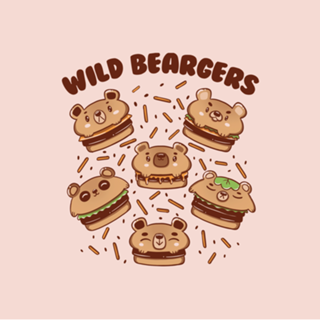 Wild Beargers Cheeseburger Bear