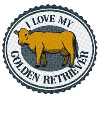 Golden Retriever Cow Funny T-shirt
