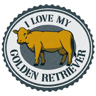 Golden Retriever Cow Funny T-shirt