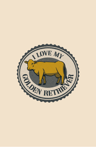 Golden Retriever Cow Funny T-shirt