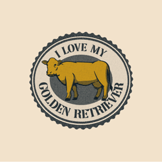 Golden Retriever Cow Funny T-shirt