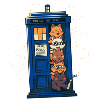 Tardis Cats (Time Travel Cats)
