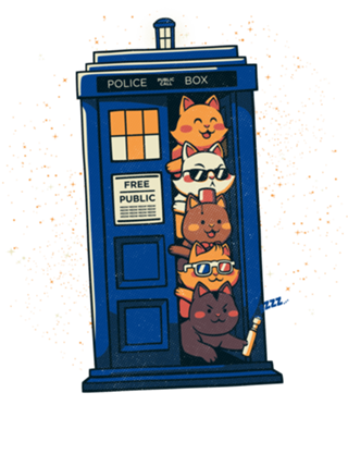 Tardis Cats (Time Travel Cats)