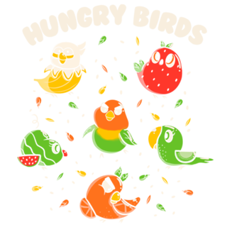 Hungry Birds Fruit Parrots