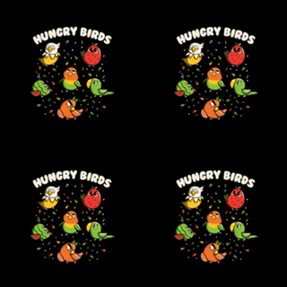 Hungry Birds Fruit Parrots