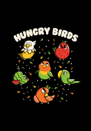 Hungry Birds Fruit Parrots